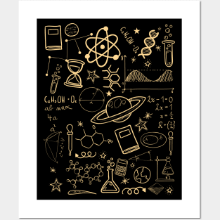 Physics Math Chemistry Biology Astronomy Posters and Art